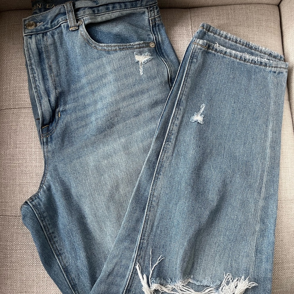 American Eagle Distressed Mom Jeans